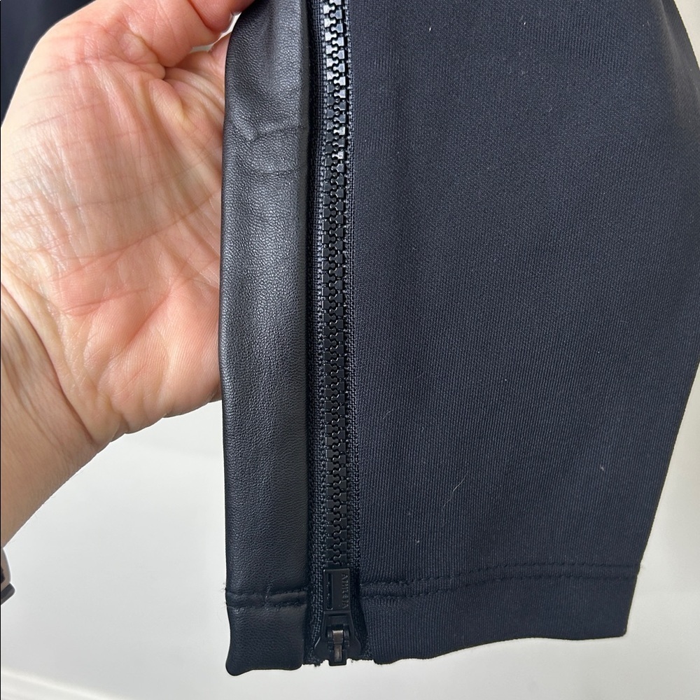 Athleta Delancey Shine Moto Tight Leggings | Black  #631745 Size XSP - Picture 10 of 16